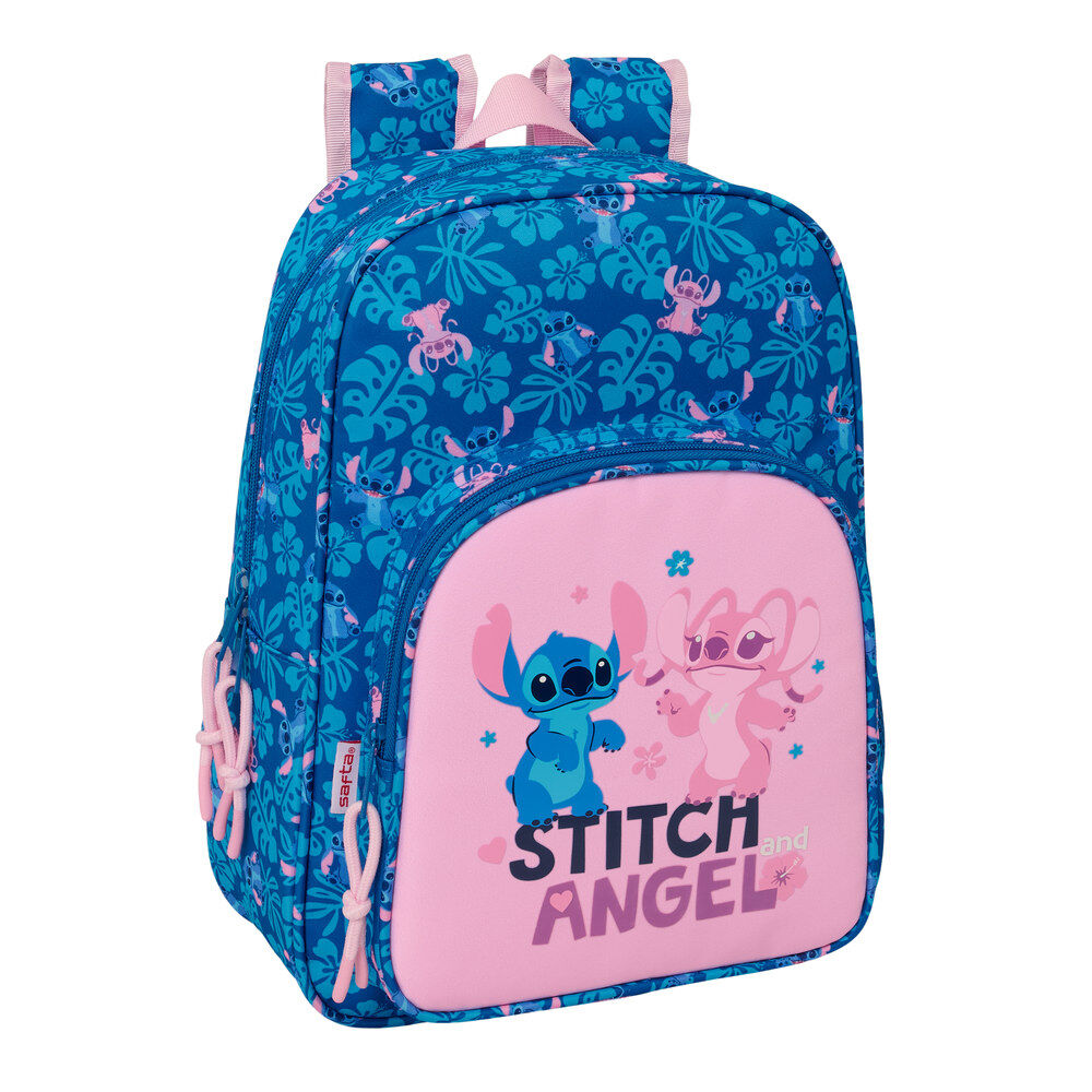 angel & stitch disney backpack 34cm adaptable
