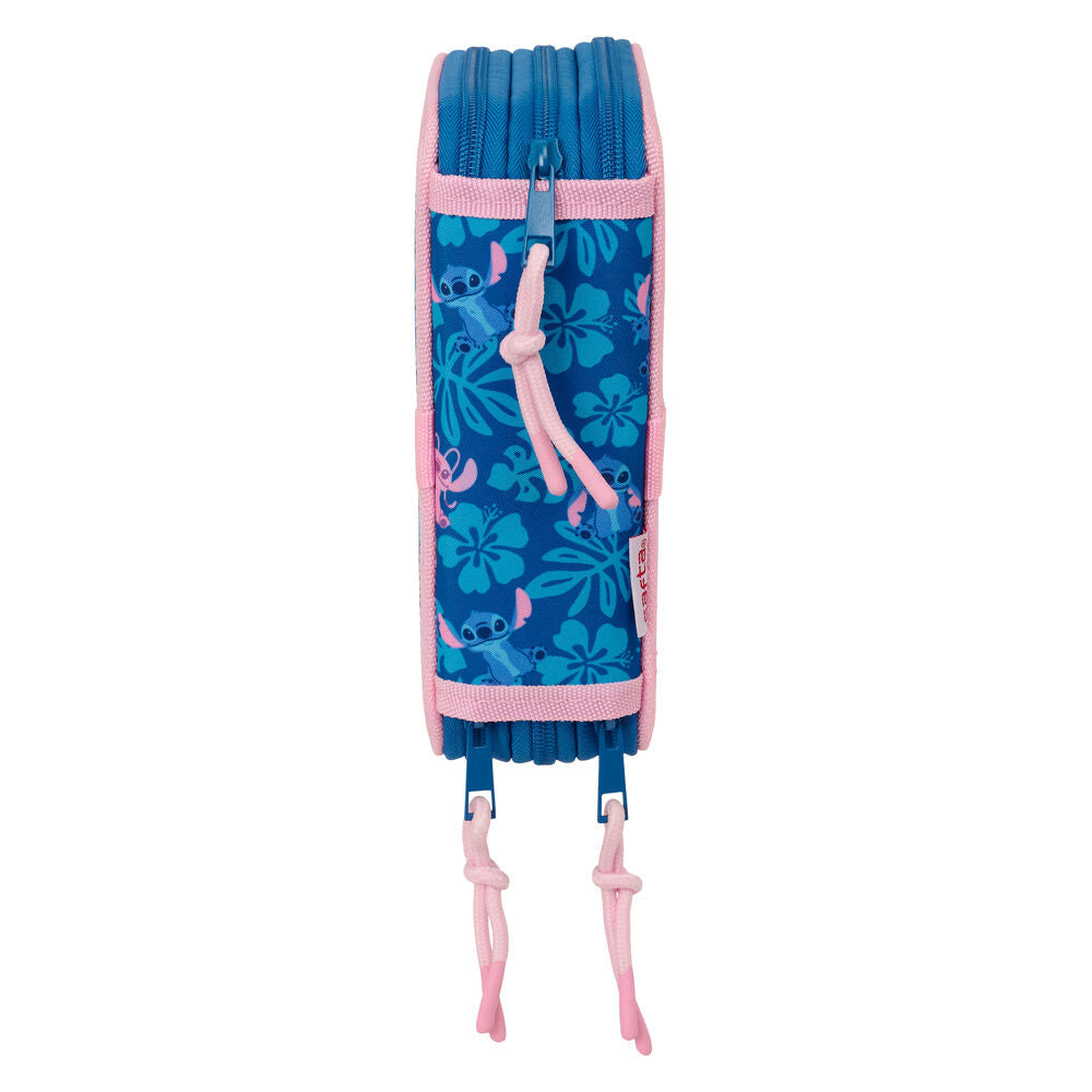 Trousse triple Angel & Stitch Disney 37 pièces