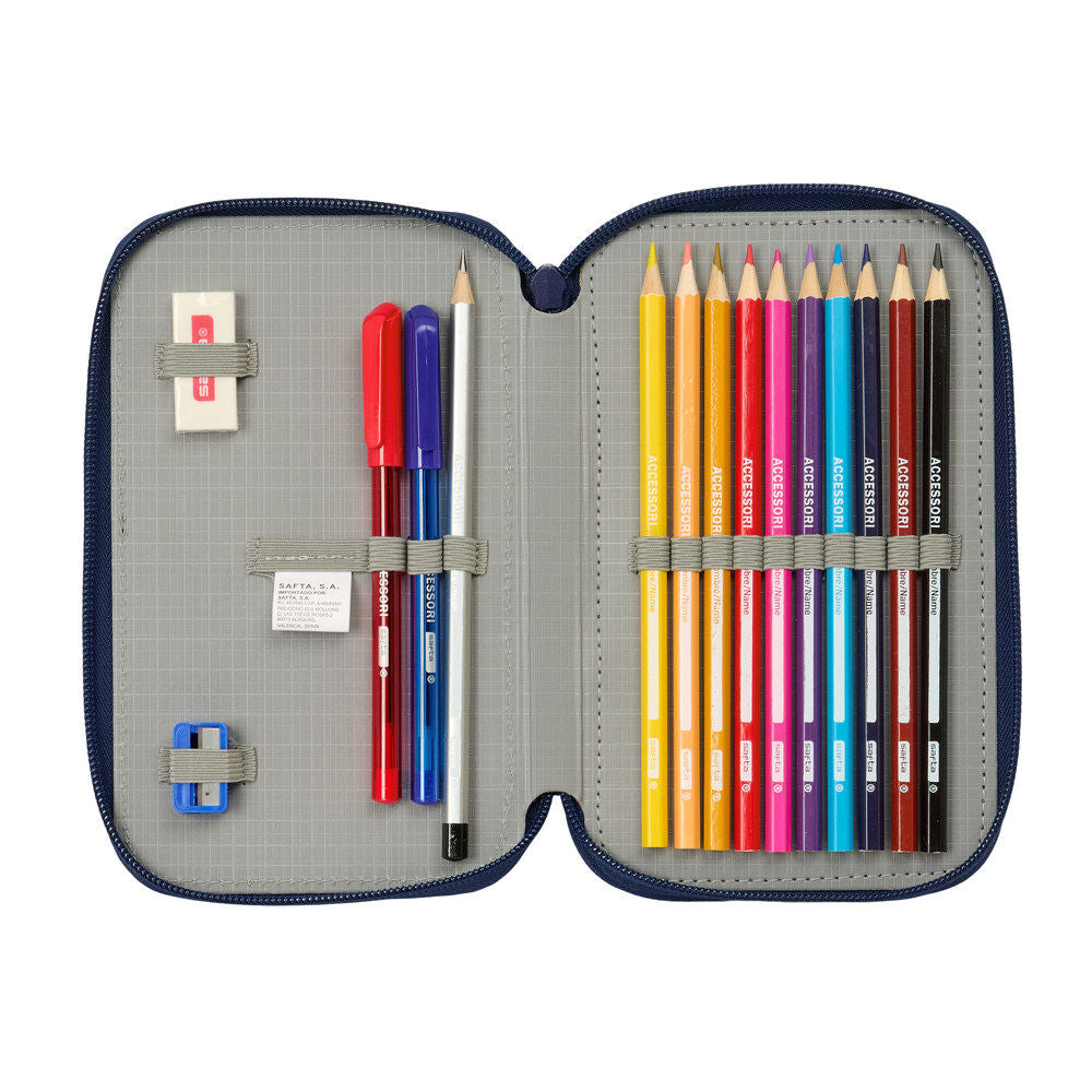 Estuche para lápices F.C. Barcelona 26/27 doble 29 piezas