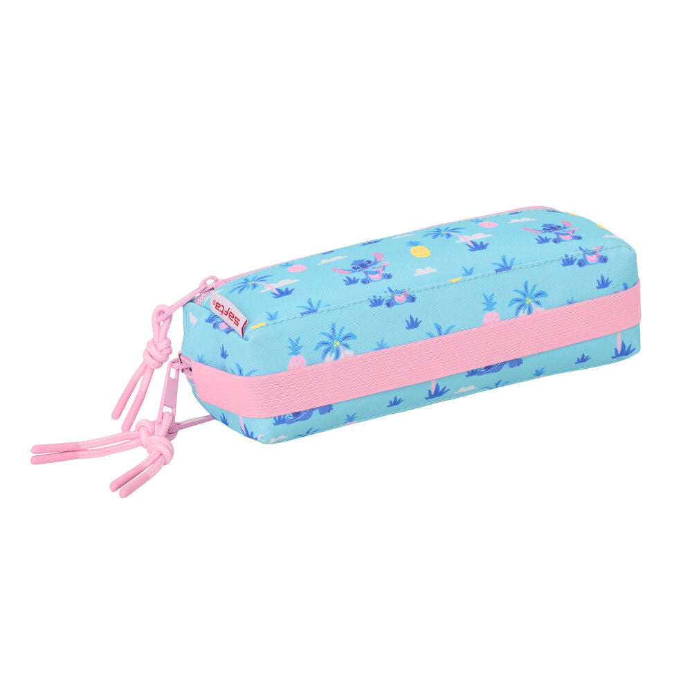 Waves Stitch Disney triple pencil case