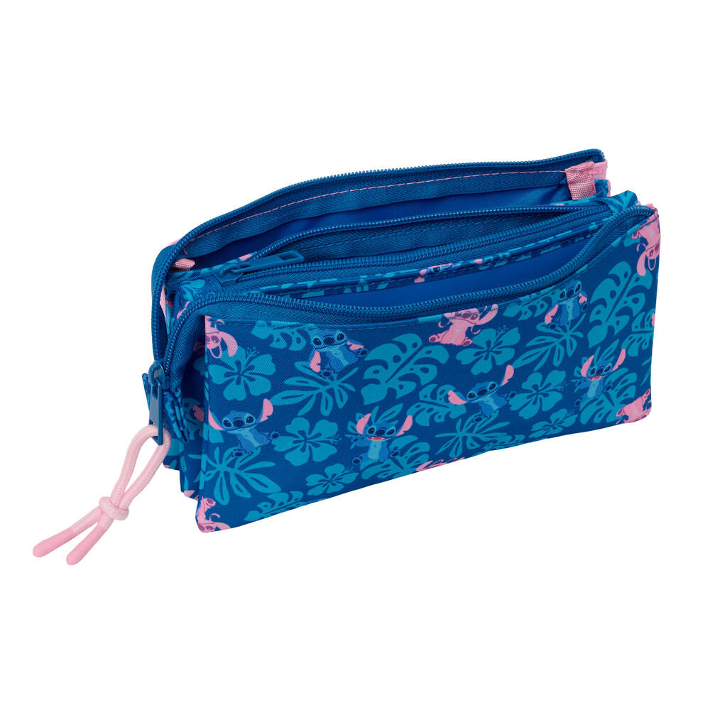 Angel & Stitch Disney triple pencil case