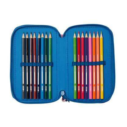 Trousse triple Angel & Stitch Disney 37 pièces