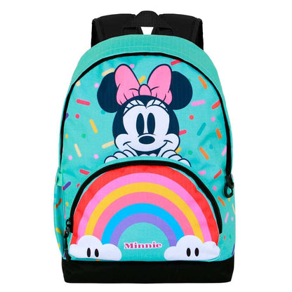 Mochila Disney Minnie Arco Íris 41cm