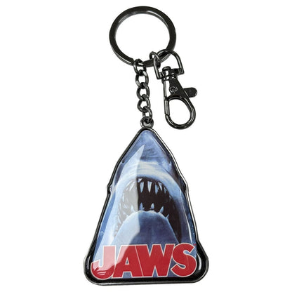 Jaws Shark Logo Metal Keychain