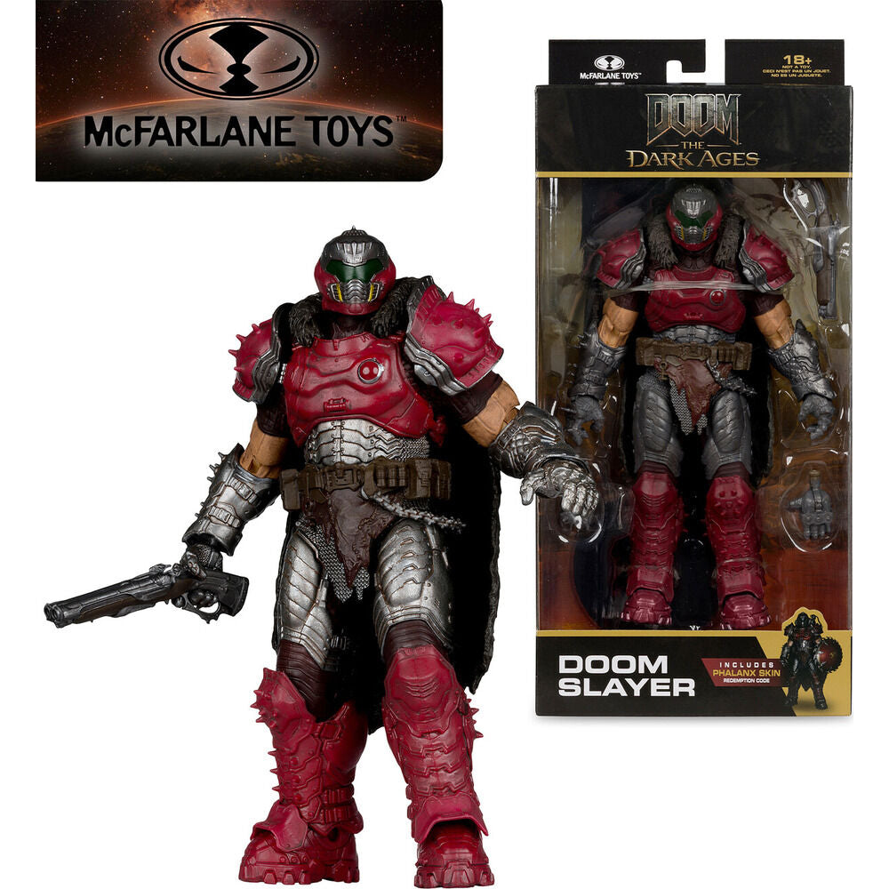 doom slayer figure  doom: the dark ages 18cm