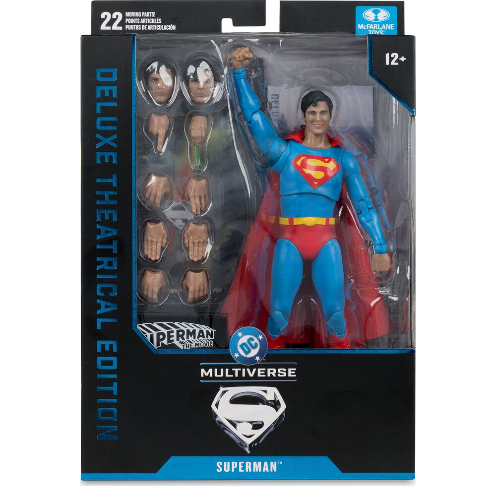 superman deluxe theatrical edition figure superman dc comics 19cm