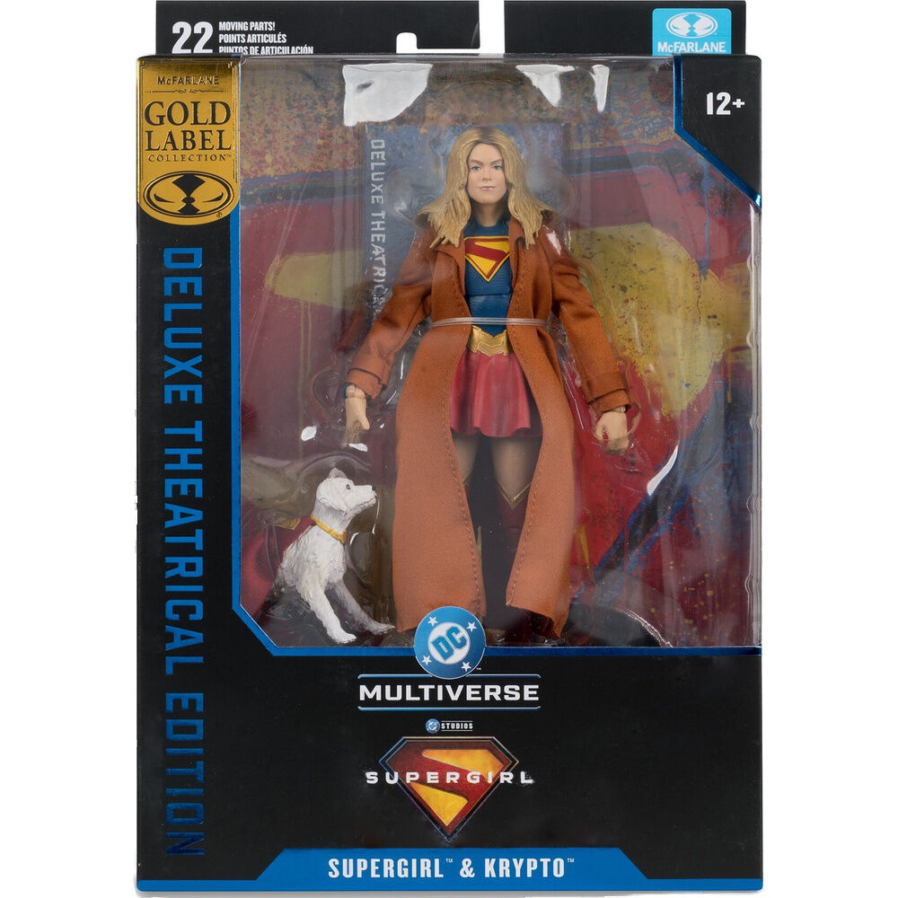 Supergirl & Kripto Gold Label Collection Deluxe Kinoedition Figur Supergirl DC Comics 18cm