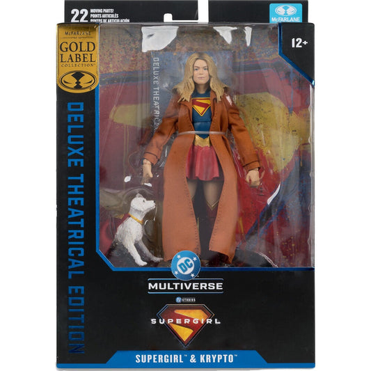 Supergirl & Kripto Gold Label Collection Deluxe Kinoedition Figur Supergirl DC Comics 18cm