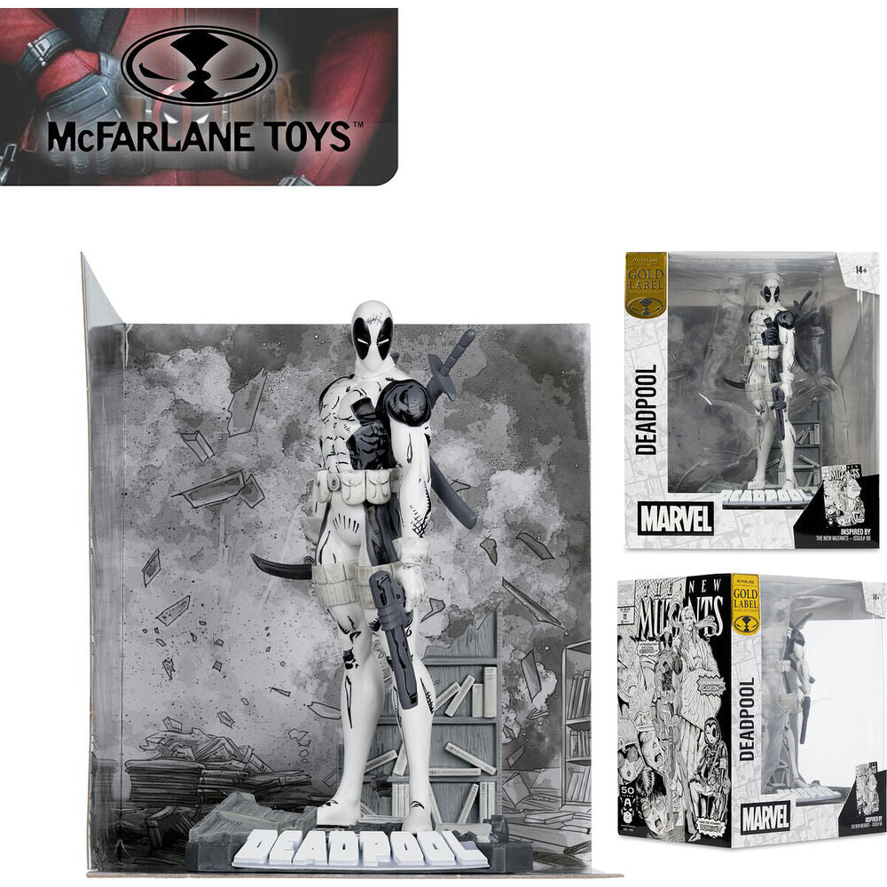 Deadpool Figur aus der Gold Level Collection (The New Mutants  Marvel  25 cm)
