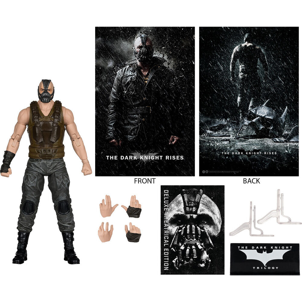 Figura Bane Deluxe Edição Cinematográfica Batman: O Cavaleiro das Trevas Ressurge DC Comics 19cm