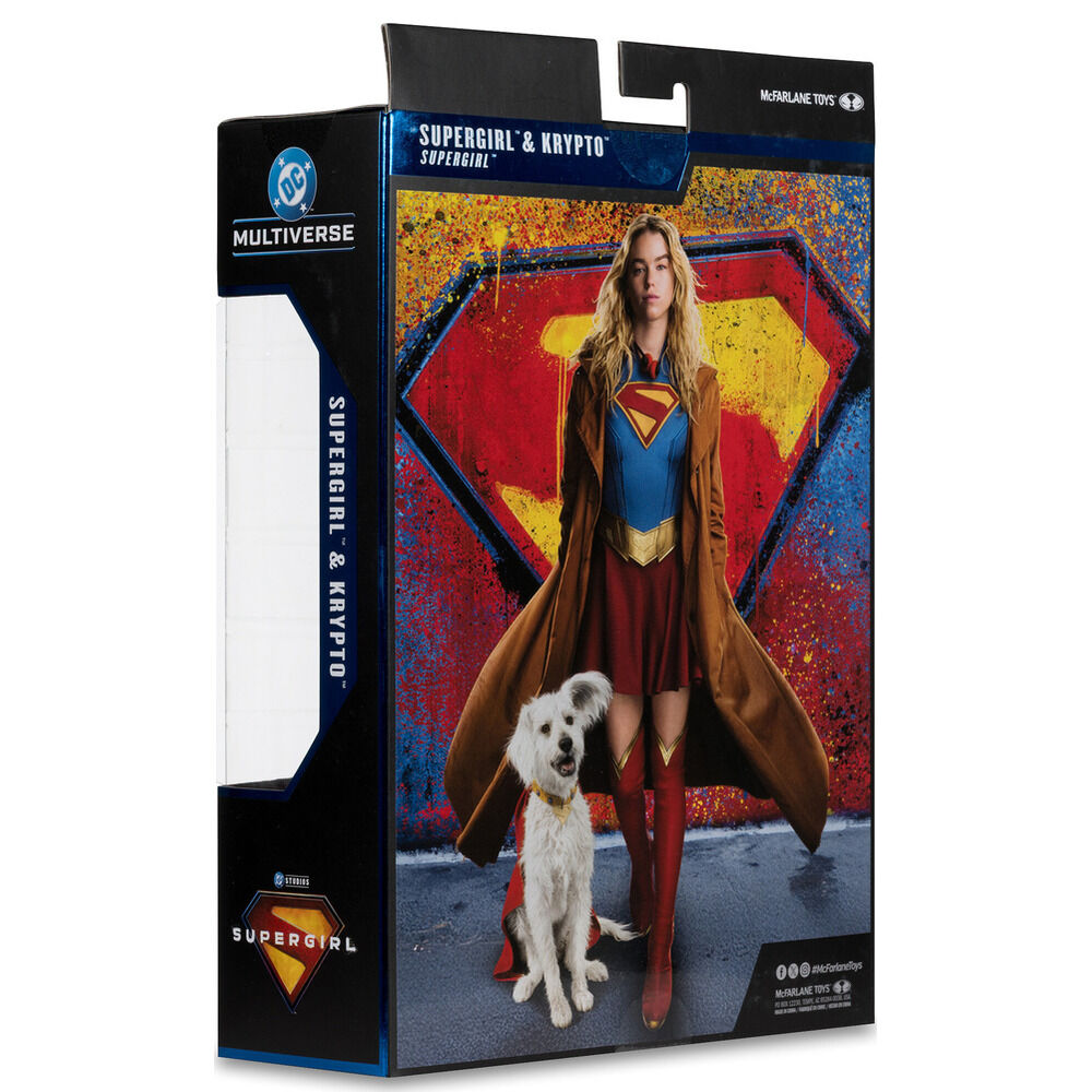 Supergirl & Kripto Gold Label Collection Deluxe Kinoedition Figur Supergirl DC Comics 18cm