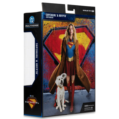 Supergirl & Kripto Gold Label Collection Deluxe Kinoedition Figur Supergirl DC Comics 18cm