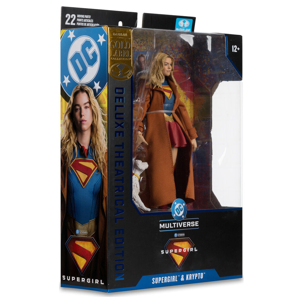 Supergirl & Kripto Gold Label Collection Deluxe Kinoedition Figur Supergirl DC Comics 18cm