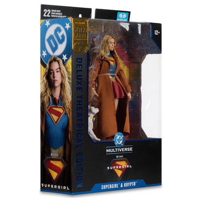 Supergirl & Kripto Gold Label Collection Deluxe Kinoedition Figur Supergirl DC Comics 18cm