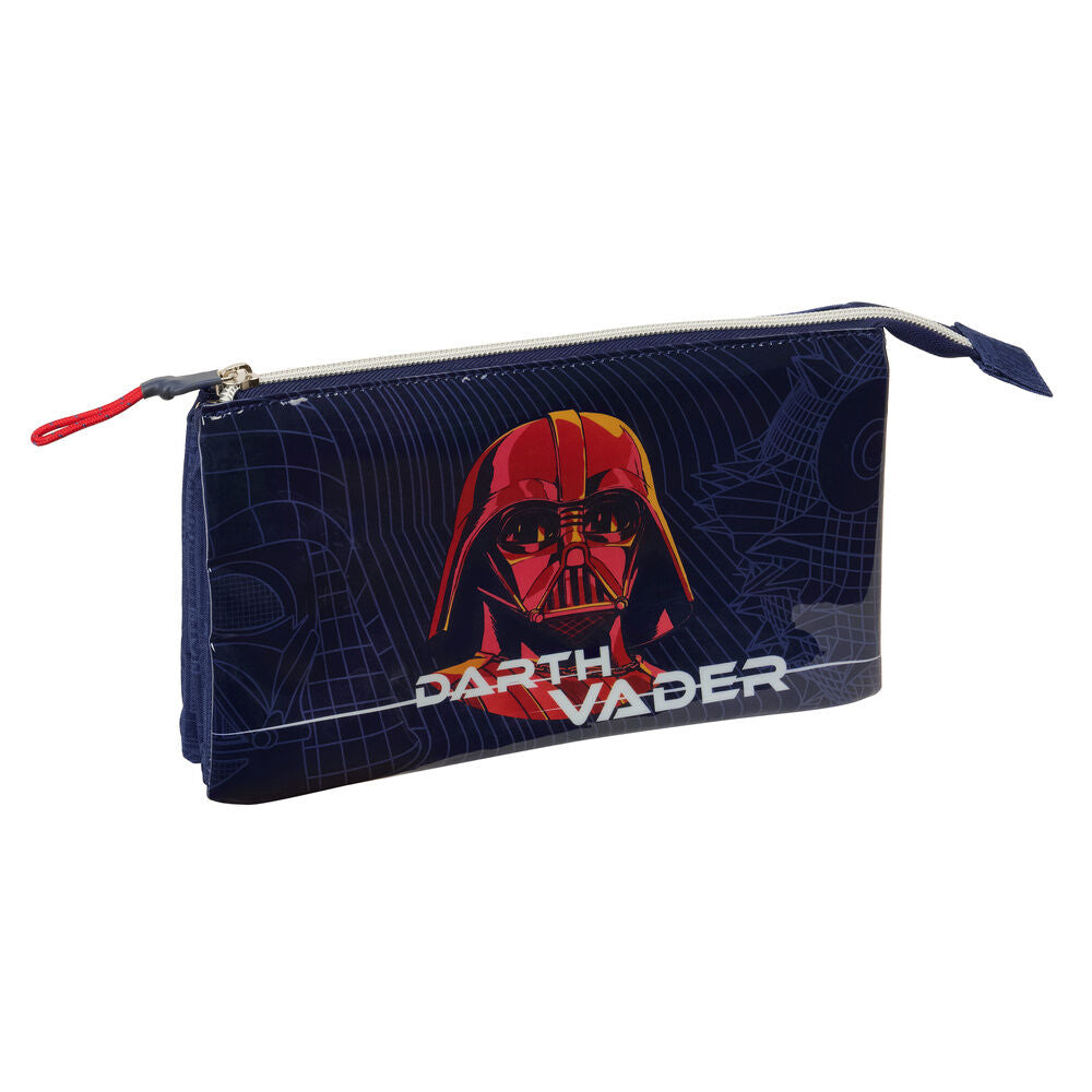 darth vader star wars triple pencil case