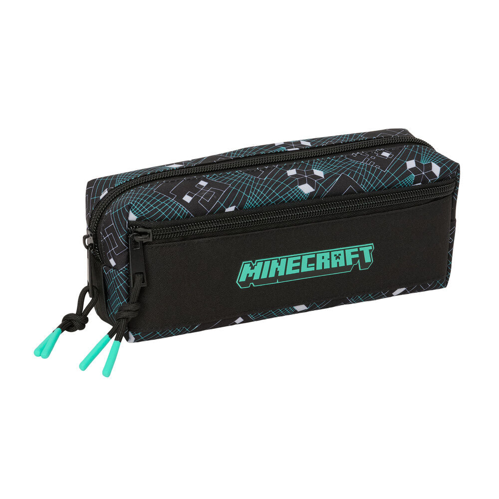Screen Minecraft triple pencil case