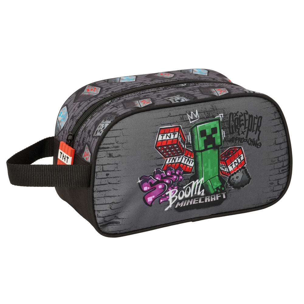 graffiti minecraft adaptable toiletry bag