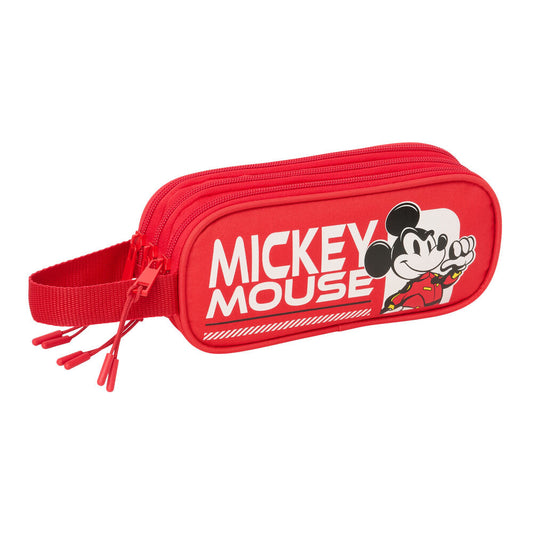 racing mickey & friends disney triple pencil case