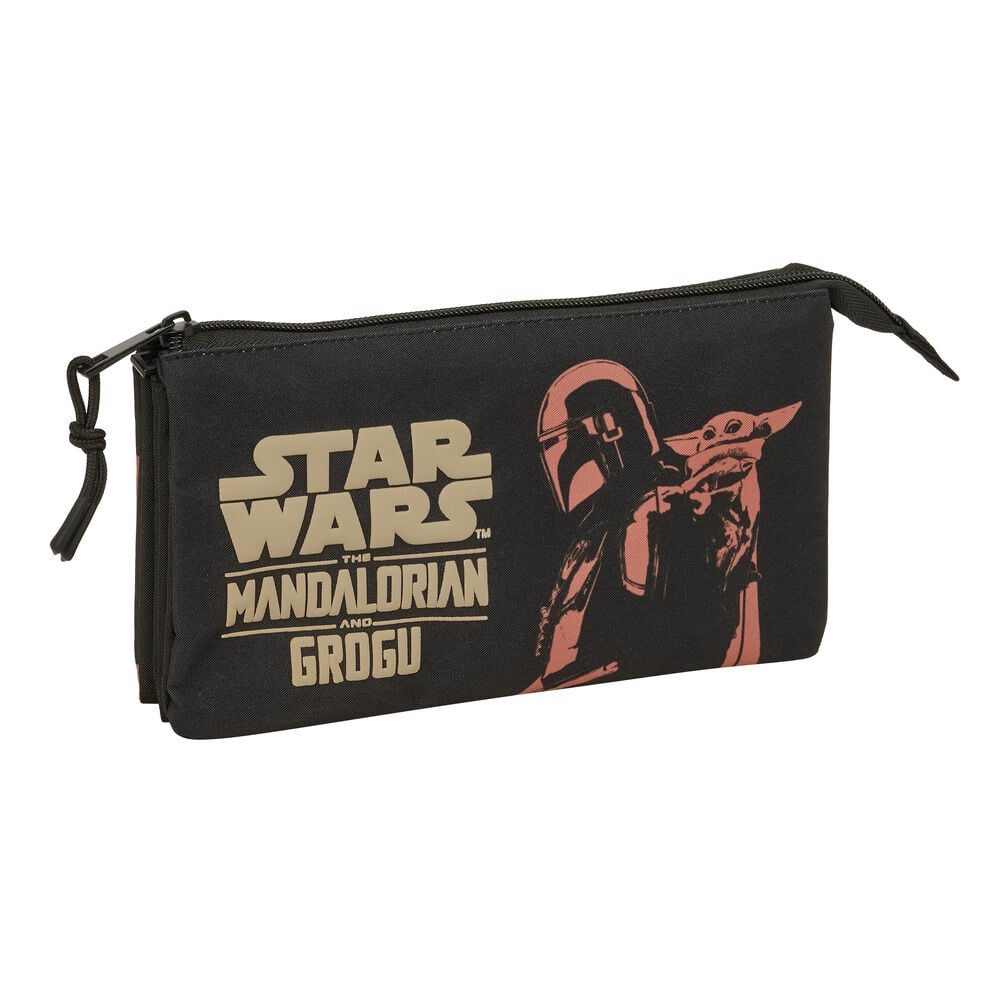 Mandalorian & Grogu Star Wars triple pencil case