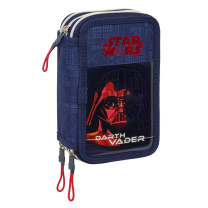 darth vader star wars triple pencil case 37pcs