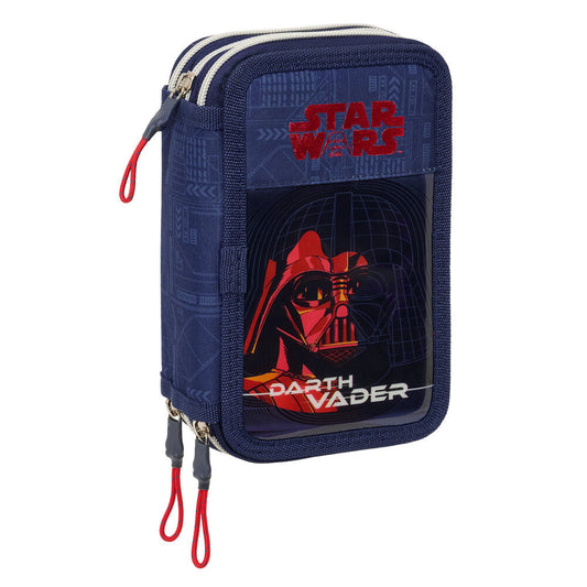 darth vader star wars triple pencil case 37pcs