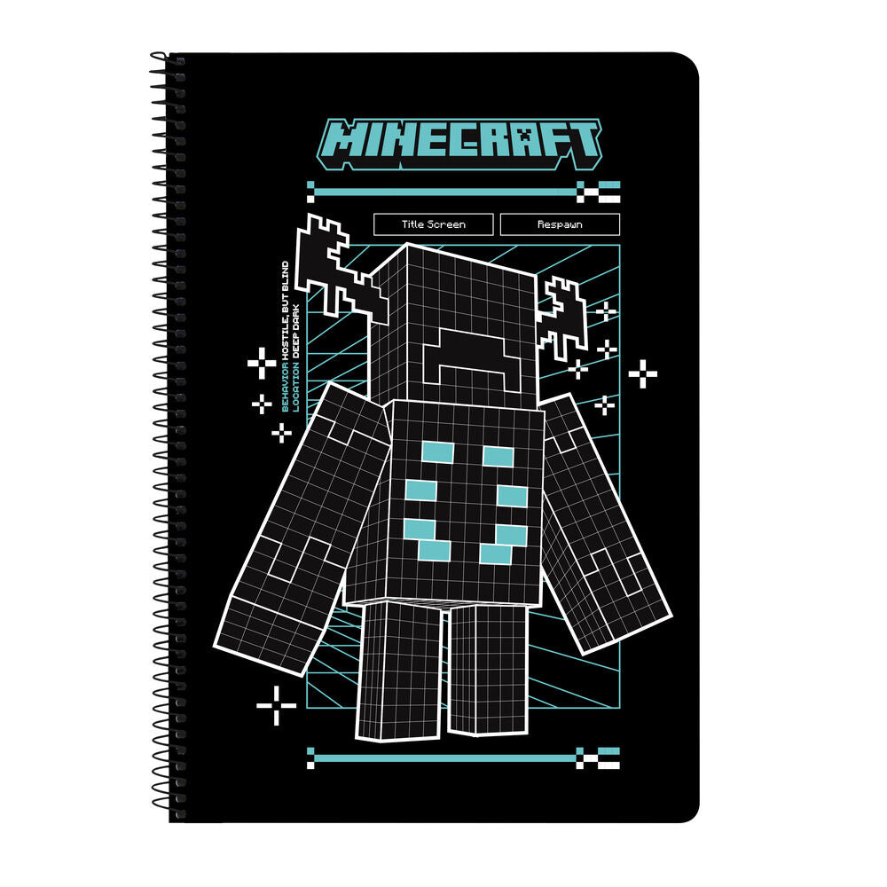 a4 screen minecraft notebook (assorted)
