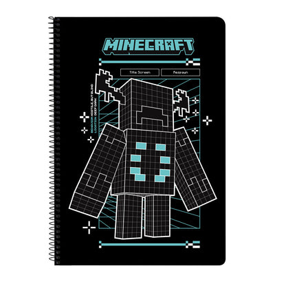 a4 screen minecraft notebook (assorted)