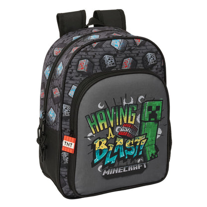 graffiti minecraft backpack 34cm adaptable