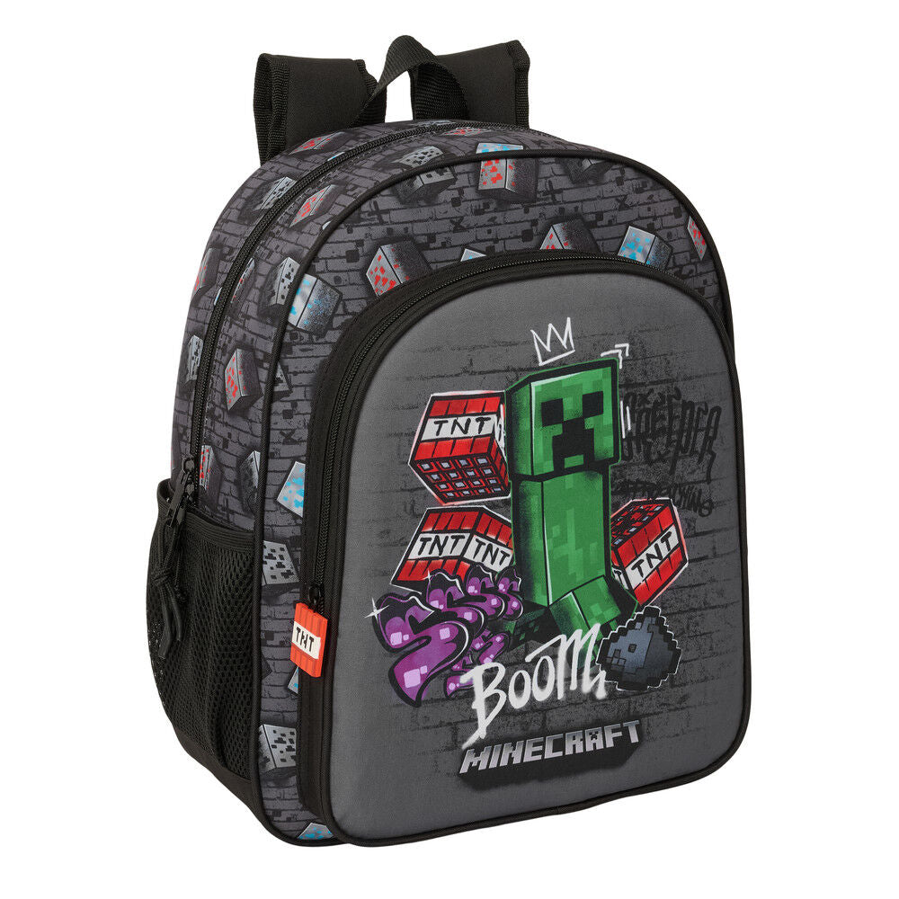 graffiti minecraft backpack 38cm adaptable