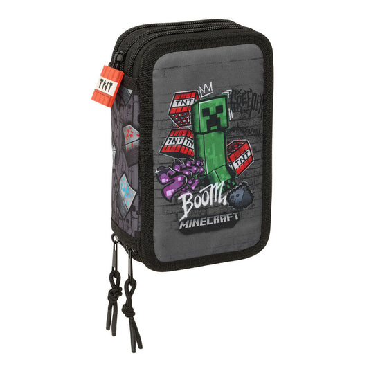 graffiti minecraft pencil case triple 37pcs