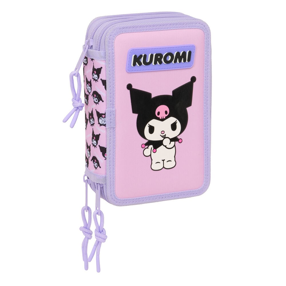 Kuromi Hello Kitty triple pencil case 37pcs