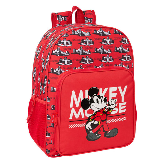 racing mickey & friends disney backpack 42cm adaptable
