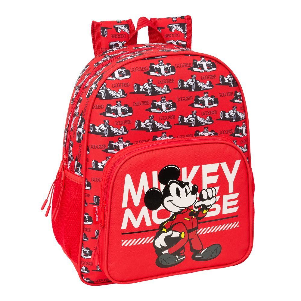 racing mickey & friends disney backpack 38cm adaptable