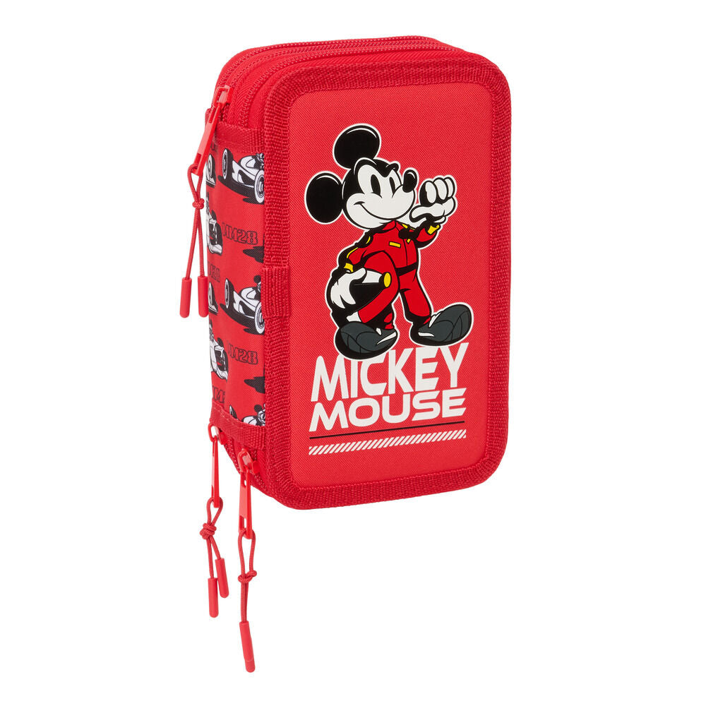 racing pencil case mickey & friends disney triple 37pcs