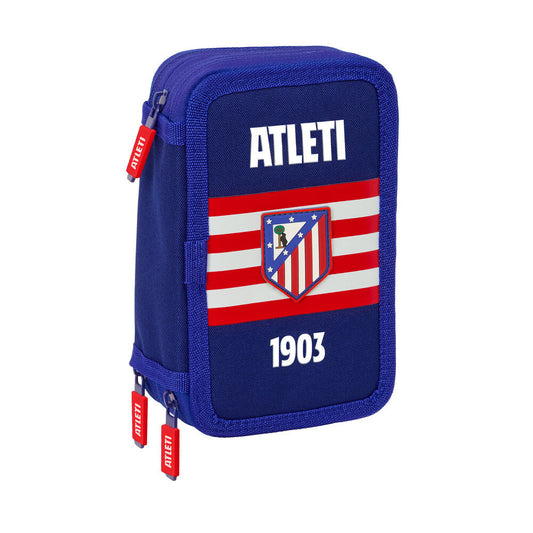 atletico de madrid triple pencil case  37 pieces