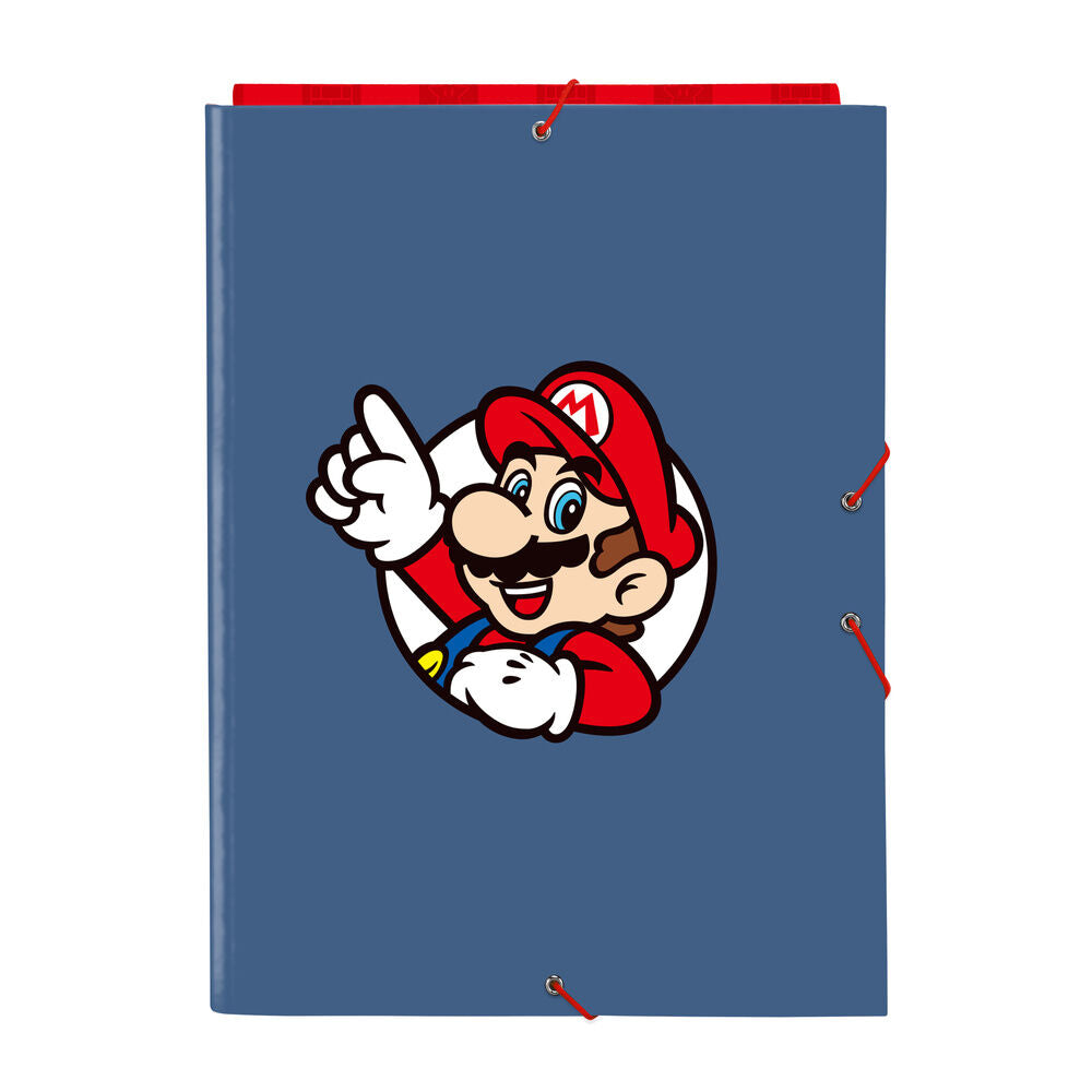 a4 folder with flaps super mario