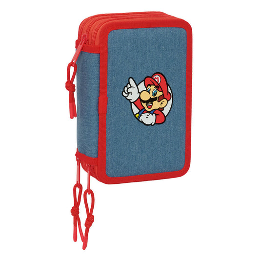 Super Mario triple pencil case 37pcs