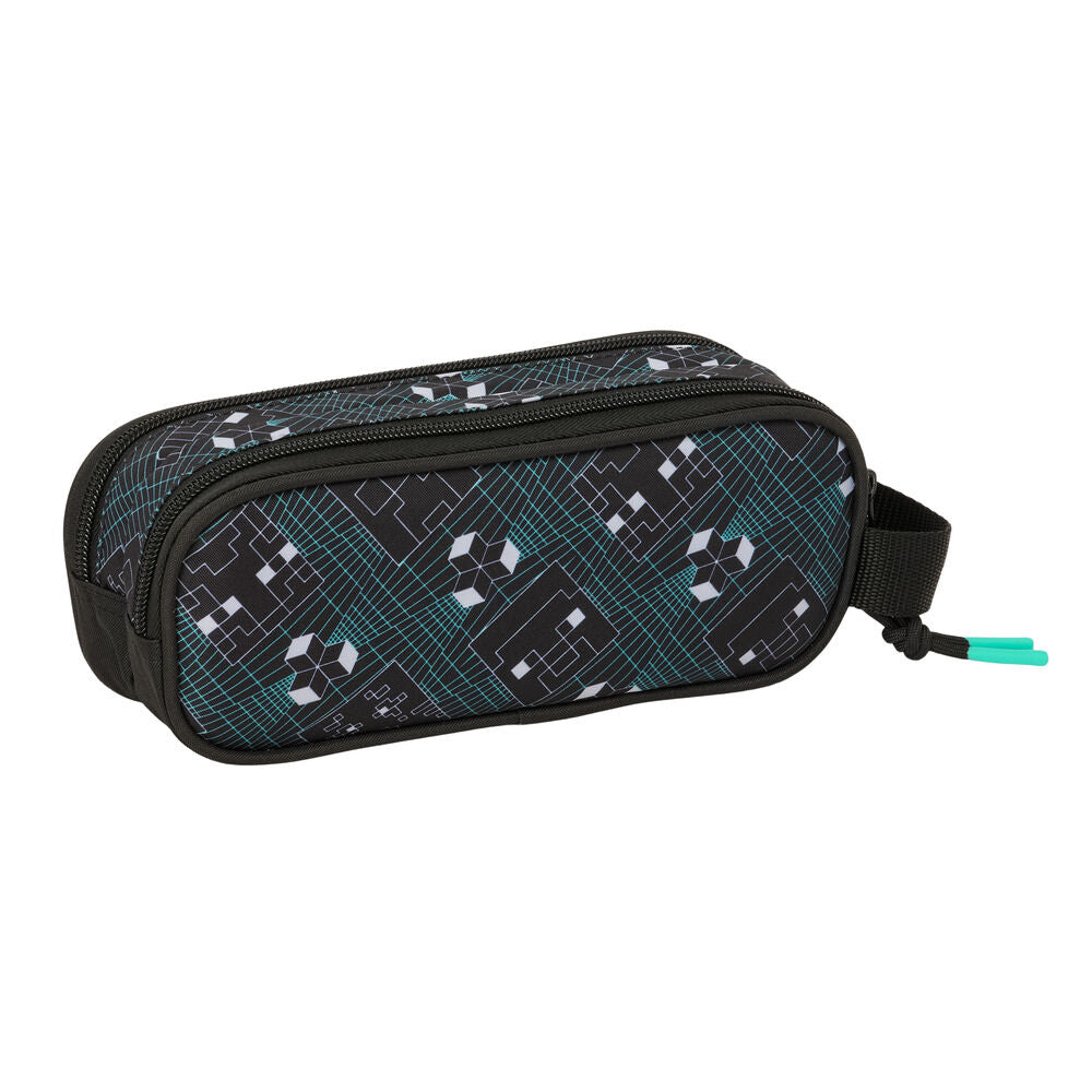 Estojo duplo para lápis com estampa do Minecraft