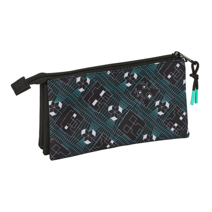 Screen Minecraft triple pencil case