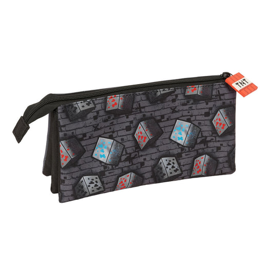 Graffiti Minecraft triple pencil case