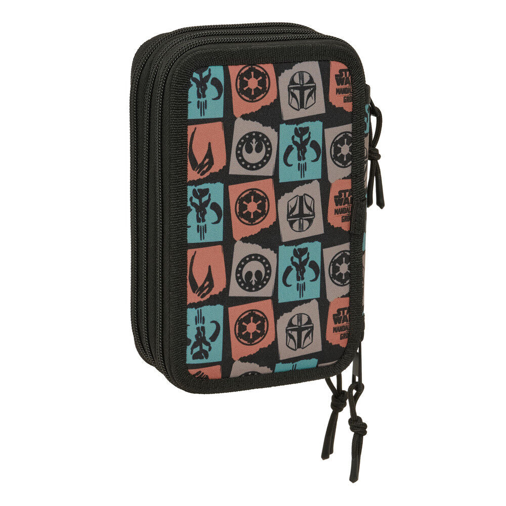 Mandalorian & Grogu Star Wars triple pencil case 37pcs