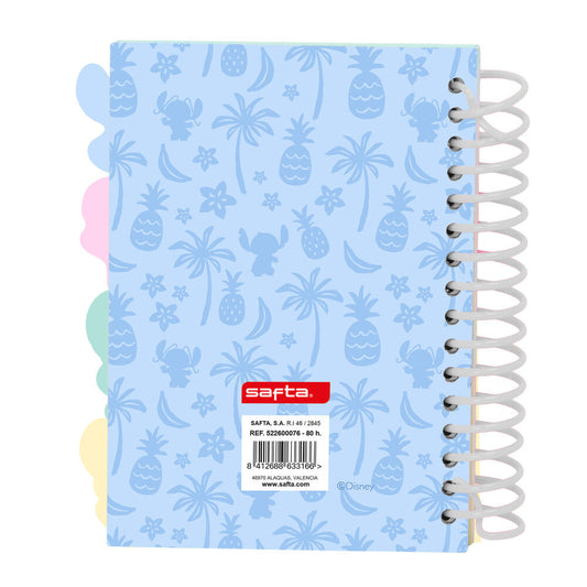 Quaderno formato A6 con Stitch e Disney