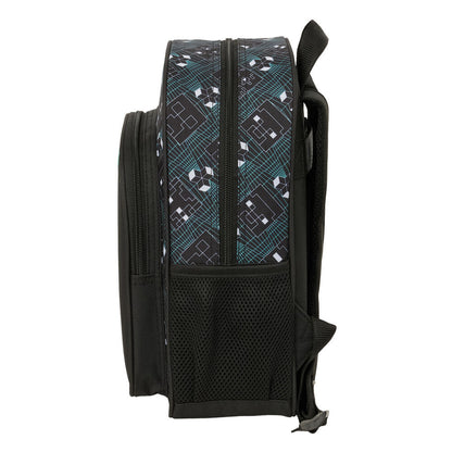 Mochila Minecraft com tela ajustável de 34 cm