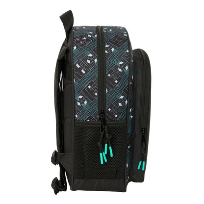 Mochila Minecraft com tela ajustável de 38 cm