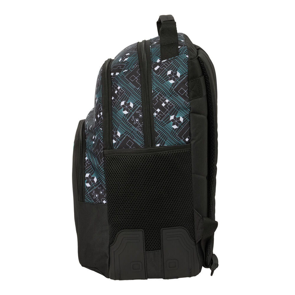 Mochila Minecraft com tela ajustável de 42 cm