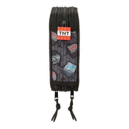 Estojo triplo para lápis com estampa de grafite do Minecraft 37 peças