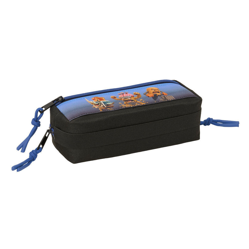 Brainrot triple pencil case
