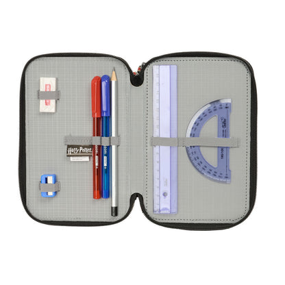 Trousse triple Harry Potter Poudlard 37 pièces