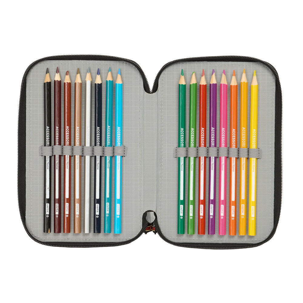 Trousse triple Harry Potter Poudlard 37 pièces