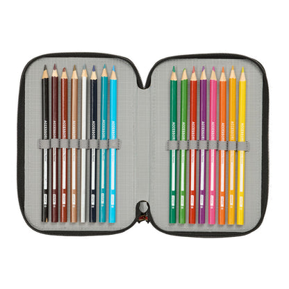 Trousse triple Harry Potter Poudlard 37 pièces